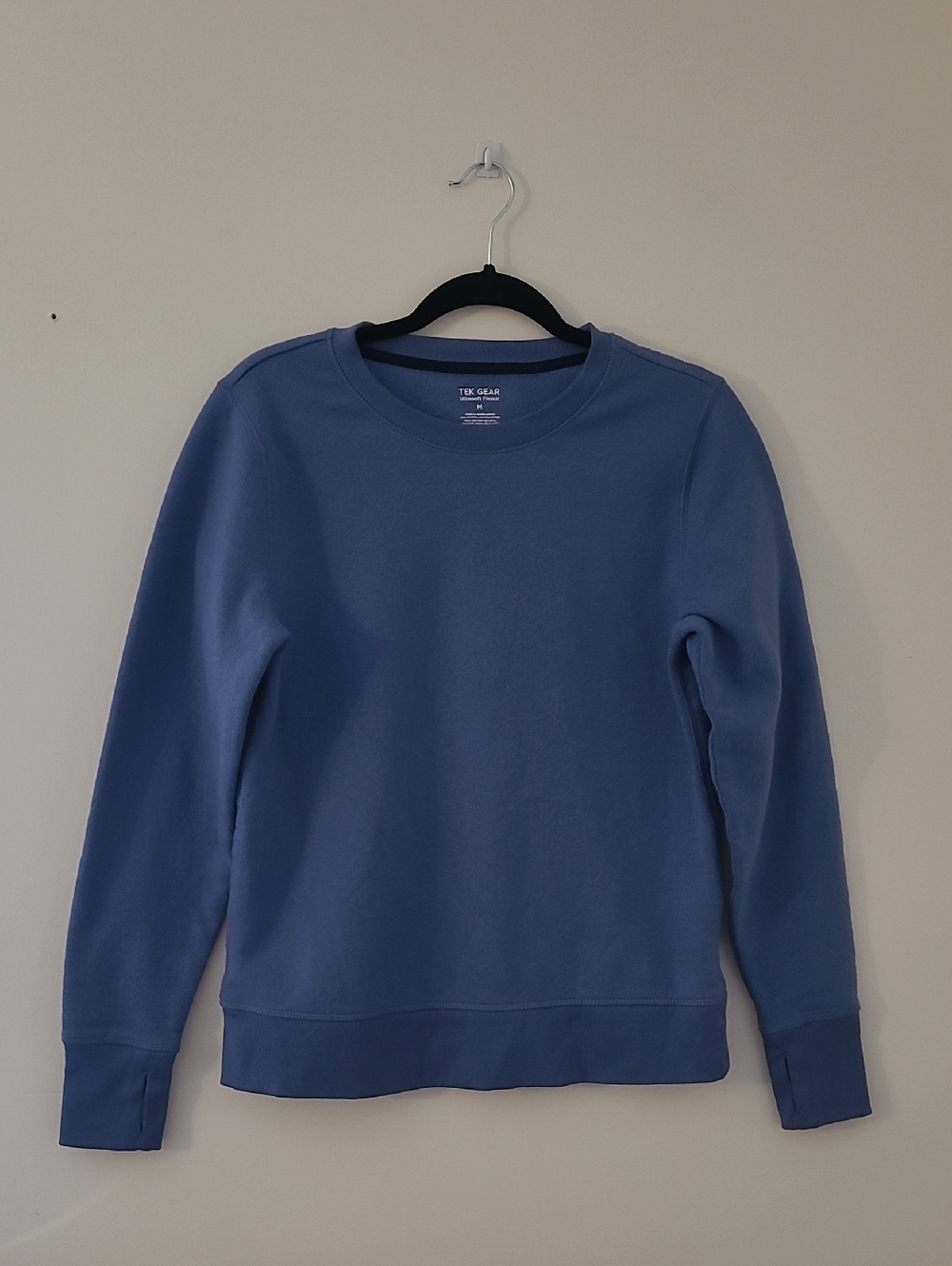 tek gear Women's Slate Blue Crewneck Sweatshirt Size Med